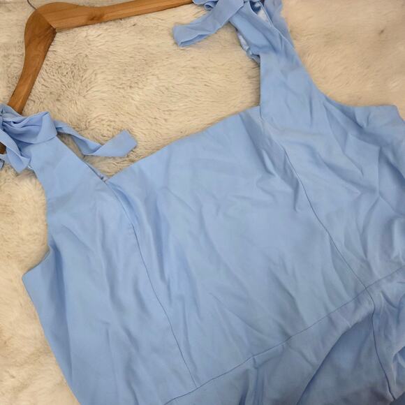 NEW Love Me Forever Light Blue Square Neck Maxi Dress - Picture 11 of 12